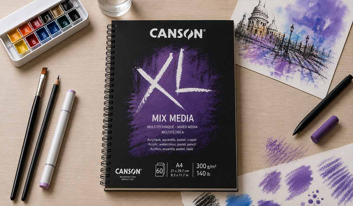 Papel Canson XL Mix Media A4 300 gramos